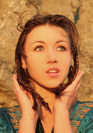 18 year old girl drips cum from tongue after having just lost her virginity